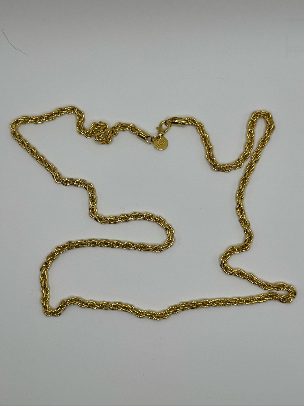 Vintage 18K Gold Filled Twisted Rope Chain Necklace 30” - Women's Jewelry - Picture 3 of 6